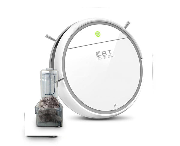 KBT X6 ROBOT VACUUM 80 MINUTE BATTERY LIFE,1800PA SUCTION - WHITE - Like New
