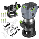 WORKPRO Compact Router Combo Kit, 6.5 Amp Compact Router Fixed Base - Like New
