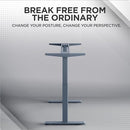 Uncaged Ergonomics Rise Up Dual Motor Electric Standing Desk, 60x30 - Gray - Like New