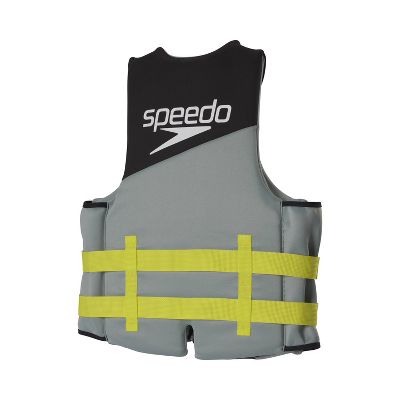SPEEDO ADULT LIFE VEST - SIZE: XL/2XL - BLACK LIME - Like New