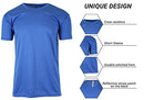 GALAXY BY HARVIC MEN'S MOISTURE WRINKLE PERFORMANCE REGULAR MUSCLE TEE 2XL - Brand New