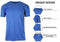 GALAXY BY HARVIC MEN'S MOISTURE WRINKLE PERFORMANCE REGULAR MUSCLE TEE 2XL - Brand New