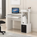 FURINNO ECON MULTIPURPOSE OFFICE COMPUTER WRITING DESK 12095WH/BK - WHITE/BLACK - Like New
