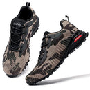 M903-2E KRICELY MEN'S TRAIL RUNNING SHOES, SIZE: 10.5W, CAMOUFLAGE - Like New