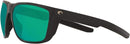 COSTA DEL MAR 6S9002 FERG - MATTE BLACK/POLARIZED GREEN LENSES SUNGLASSES - Like New