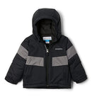 COLUMBIA YOUTH BOYS LIGHTNING LIFT II JACKET - CITY GREY/BLACK - SMALL - Brand New