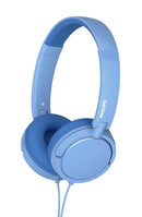 Philips K2019 Lightweight On-Ear Wired Kids Headphones, Built-in Mic, Blue - Brand New