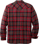 Legendary Whitetails Men's Tough as Buck Sherpa Lined Flannel Rugged Red Plaid L - Brand New