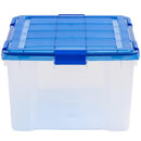 Iris 4Pack 62qt WEATHERPRO Airtight Plastic Storage Bin - B09K3ND5K3 - Brand New