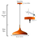 Bamyum Champion Orange Light Fixtures Wood E26 Dining Room Light Fixture - Brand New