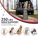 PENSUN DOG RAMP FOR CAR, 71" FOLDABLE PET RAMP NON-SLIP SURFACE - BLACK - Like New