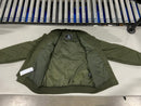 GALAXY BY HARVIC MEN'S HEAVYWEIGHT QUILTED BOMBER JACKET - SIZE: MEDIUM - OLIVE - Brand New