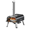 EXOTY New Outdoor Pizza Oven 12" Wood Pellet Burning Portable With Stone - Brand New