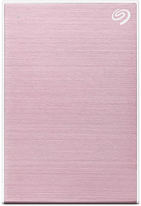Seagate 2TB One Touch Slim Portable External Hard Drive STKB2000405 - Pink Rose Like New