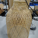 GENERIC WOVEN BAMBOO BELL PENDANT CEILING LIGHT 12IN X 16IN,6FT CORD - BAMBOO - Like New