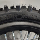 ZHEN TING 80/100-12 REAR TIRE TUBE RIM 12" WHEEL DIRT PIT BIKE - BLACK/CHROME - Like New