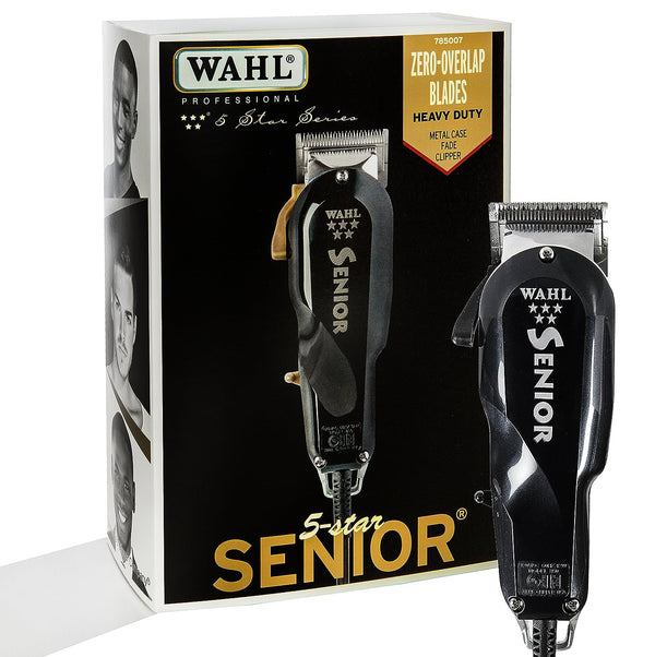 Wahl Professional 5 Star Senior Clipper for on Scalp Tapering and Fading - Black Like New