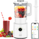 JOYAMI Countertop Food Blender, Mijia App Control,9-Speed, 56OZ JDD02M - White Like New