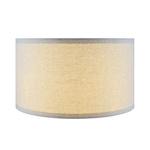 ASPN Creative Contemporary Design, Drum Light Shade, 38871 - Oatmeal Linen - Like New