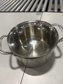 CUISINART CHEF'S CLASSIC STAINLESS STOCKPOT WITH COVER 4 QUART - STAINLESS STEEL - Like New