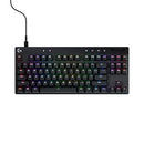 LOGITECH G PRO X TKL RAPID TENKEYLESS RBG WIRED GAMING KEYBOARD - BLACK - Like New