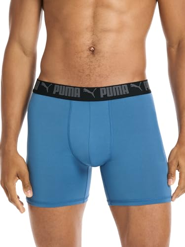PCOREM151996 PUMA Men's 5 Pack Performance Boxer Briefs BLACK/BLUE/GRAY XL - Like New