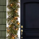 NATIONAL TREE COMPANY PRE-LIT ARTIFICIAL CHRISTMAS GARLAND 6 FEET GLITTERY GREEN - Brand New
