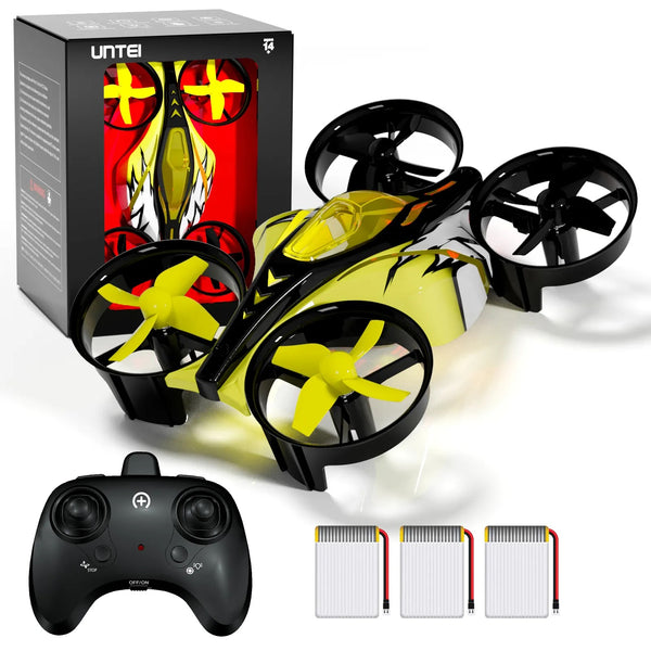 UNTEI EC200 2 In 1 Mini Drone Remote Control, Hover, Flip, 3 - Scratch & Dent