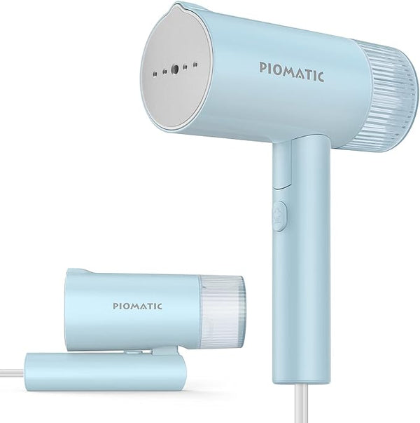 PIOMATIC Steamer for Clothes Foldable Handheld Clothing Wrinkles Remover - BLUE - Like New