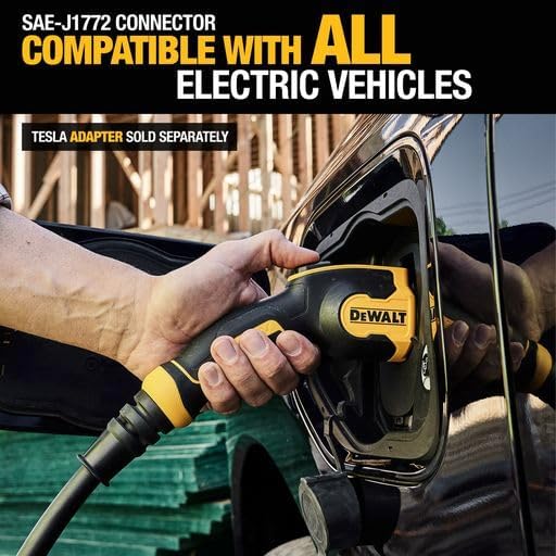 DEWALT Portable Electric Vehicle Level 2 EV Charger up to 16 Amps 120-240V Like New