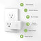 BN-LINK WIFI SMART PLUG OUTLET NO HUB REQUIRED TIMER FUNCTION 2.4 GHZ (2 PACK) - Like New
