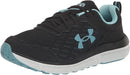 3026179 Under Armour W Charged Assert 10 Women Black/Blue Size 8 Like New