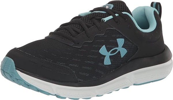 3026179 Under Armour W Charged Assert 10 Women Black/Blue Size 8 - Like New