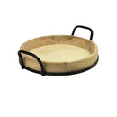 ANSDLIIY Wooden Serving Tray,Breakfast Tray,Round B0CH88ZV5P - Wood - Brand New