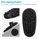 KIBHOUS SILICONE SHOWER FOOT SCRUBBER PERSONAL FOOT MASSAGE CLEANING - BLACK Like New