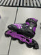 AIRWALK YOUTH INLINE SKATE - PLUM PURPLE (5-8) - PLUM PURPLE - Like New
