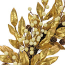 HGTV HOME COLLECTION UNLIT CHRISTMAS WREATH, GOLD - HGTDL87-X22690W-GOLD - Like New