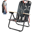 CLEVERMADE SEQUOIA FOLDING BACKPACK CHAIR; 5 RECLINE POSITION - BLACK - Brand New