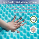 Askme 2 Inch Gel Memory Foam Mattress Topper Twin XL 501-0027-001 (B0854K7PRN) - Brand New