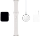 Apple Watch Series 5 (GPS) 44mm Silver Aluminum Case with White Sport Band Like New