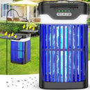 Zechuan Solar Bug Zapper Outdoor and Indoor, Dual Folding Solar Panel - BLACK Like New