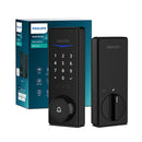 PHILIPS PALM SMART WI-FI,TOUCHSCREEN KEYPAD ELECTRONIC DEADBOLT LOCK - BLACK - Like New