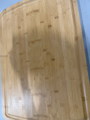 EVERYDAY LIVING BAMBOO CUTTING BOARD 76.2 X 50.8CM / 30 X 3.15IN - WOOD - Like New