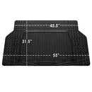 FH GROUP UNIVERSAL FIT TRIMMABLE RUBBER CAR CARGO MATS ALL WEATHER TRUNK LINER - Like New