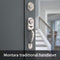 KWIKSET MONTARA FRONT DOOR LOCK HANDLE DEADBOLT SET WITH KNOB - SATIN NICKEL - Like New