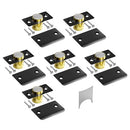 TONITRUI Silent Ball Catch, Adjustable Strong Magnet Door, 6 Pack - Black - Like New