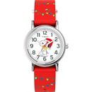 TIMEX UNISEX PEANUTS WEEKENDER 31MM RED STRAP WHITE DIAL TW2Y39500JT - RED/WHITE - Like New