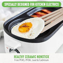 GreenLife 3-in-1 Breakfast Maker Station, Ceramic Nonstick Dual Griddles - Like New