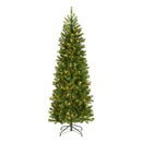 NATIONAL TREE COMPANY 6.5' FT CHRISTMAS TREE 300 LEDS 640 TIPS - GREEN - Like New