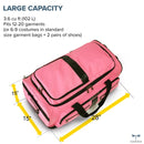 TRAVOLUTION®  NEWLY DESIGNED GARMENT RACK 28" DUFFEL - PINK/BLACK - Brand New